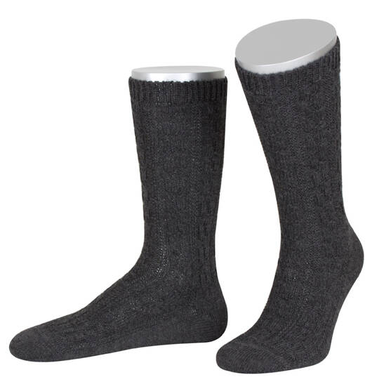 Trachtensocke Zopfmuster